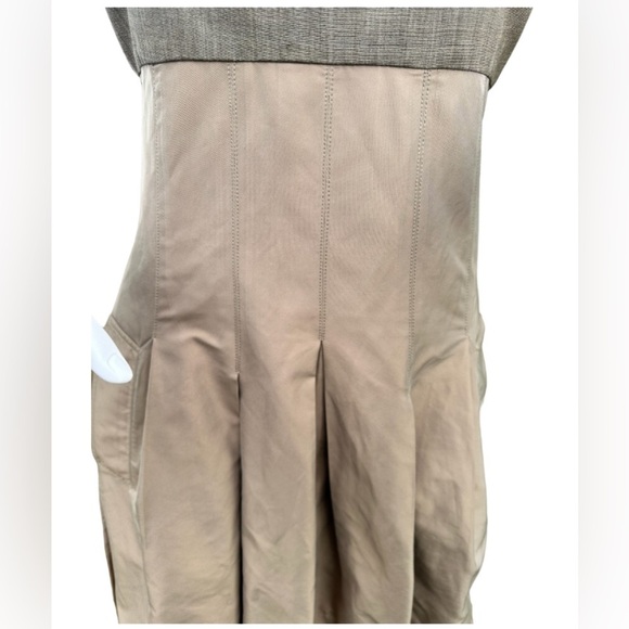 BRUNELLO CUCINELLI Scoop Neck Knee-Length Dress Size: S Gorgeous Tan In Color - Picture 7 of 14